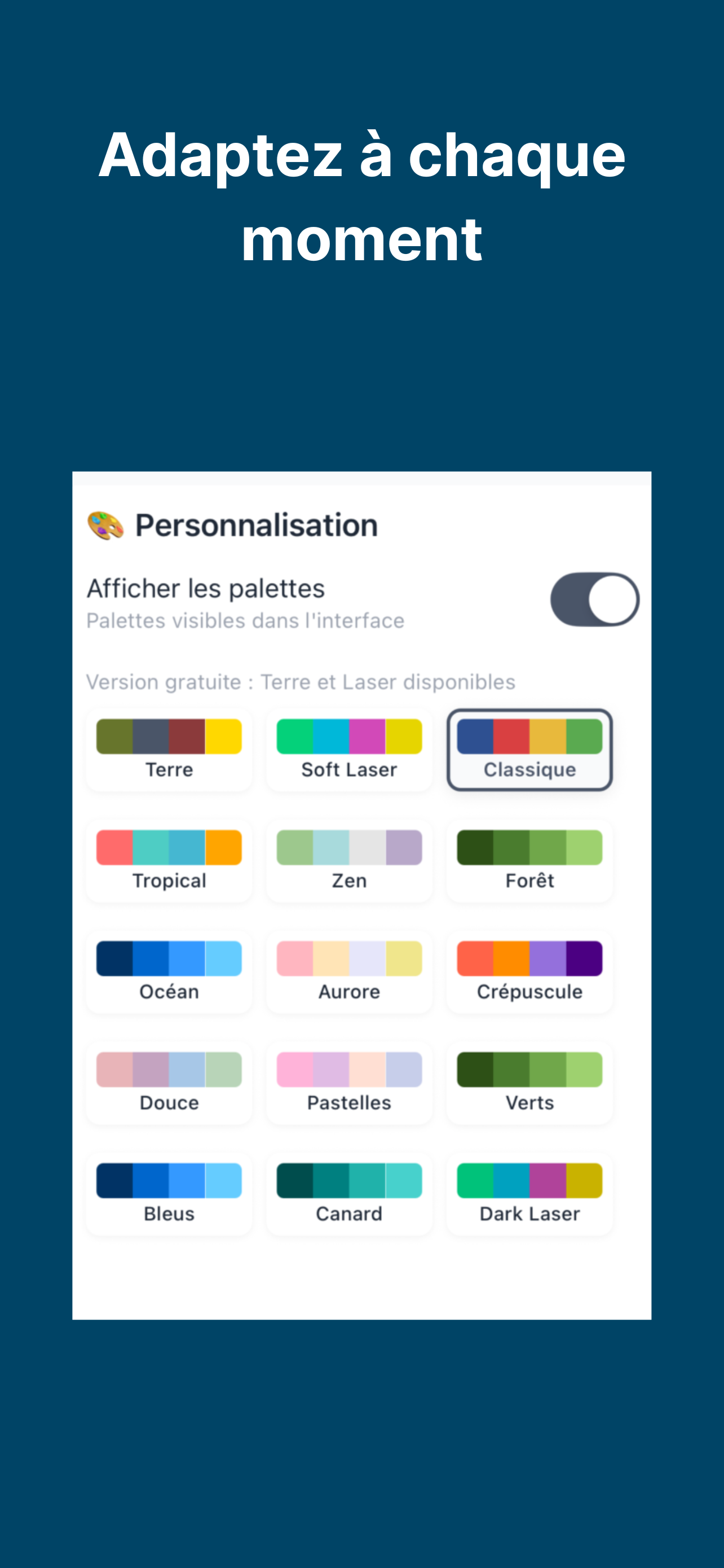 Personnalisez votre expérience