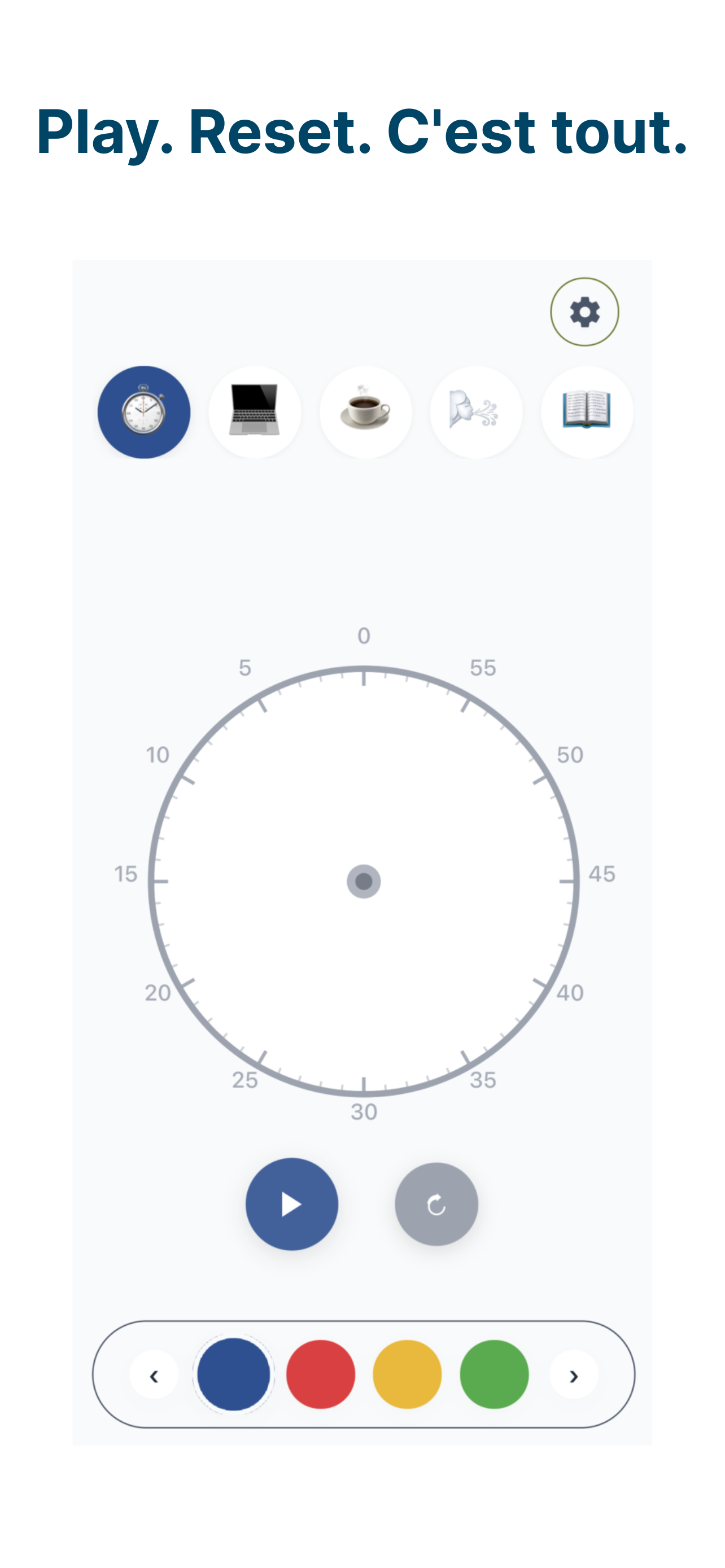 Play. Reset. C'est tout.